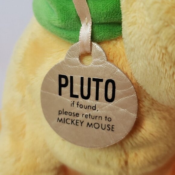 Vintage Disney Pluto 18"tall Plush Stuffed  Animal Yellow - Picture 6 of 10